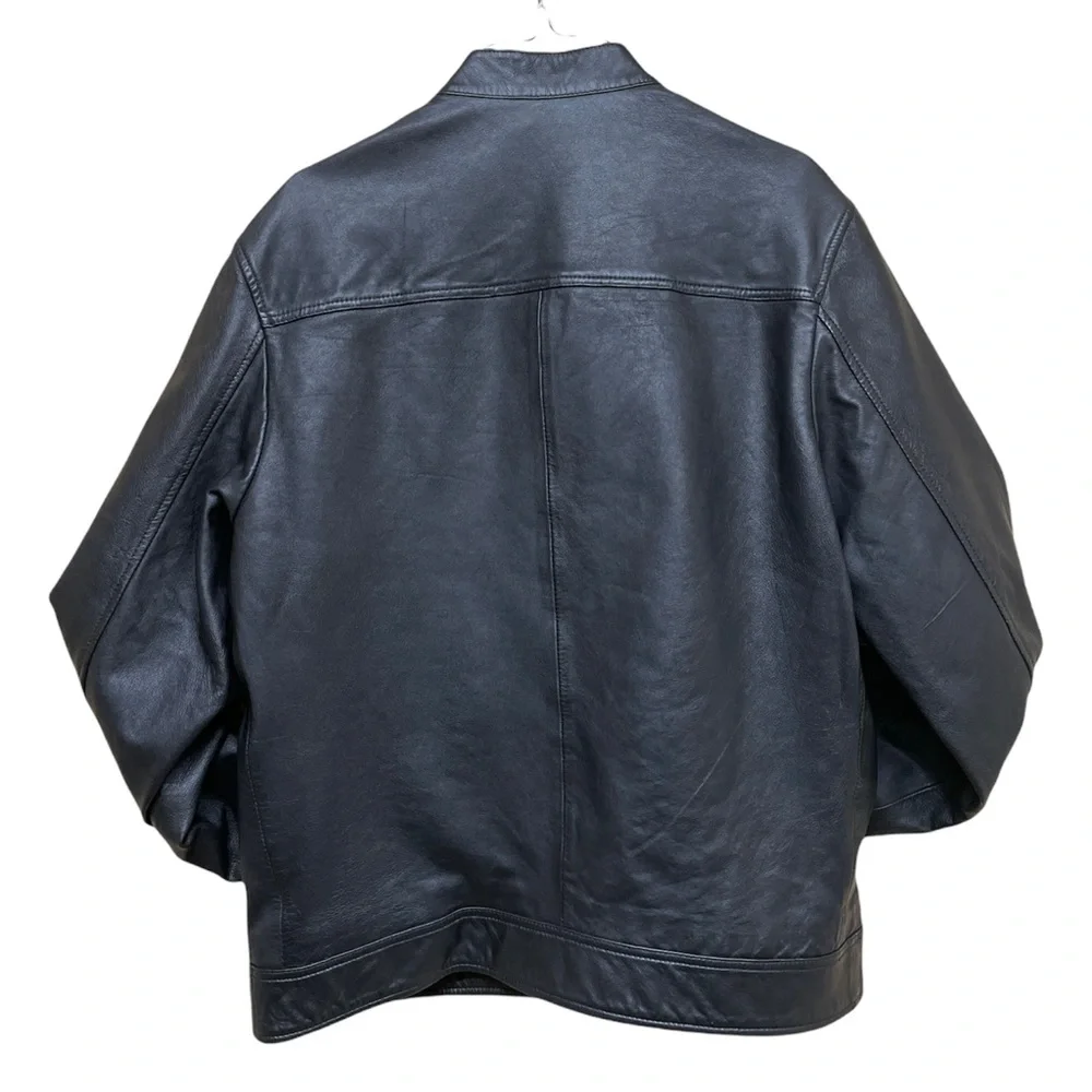 ASOS Leather Racer Jacket - Picture 5 of 7